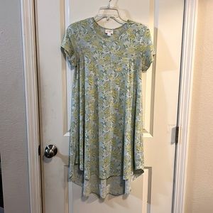 LuLaRoe Girls Size 12 Green/Blue/Yellow/White Dress